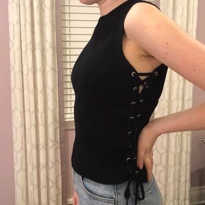 ZARA Knit Tank with Tie